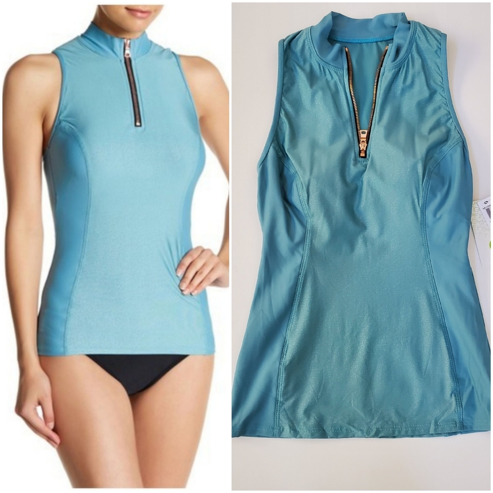 NWT Sporty Glitter Tankini